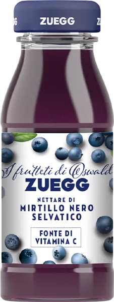 Succo di frutta Zuegg Mirtilli neri selvatici ml.125x6 vetro vap tappo a  vite